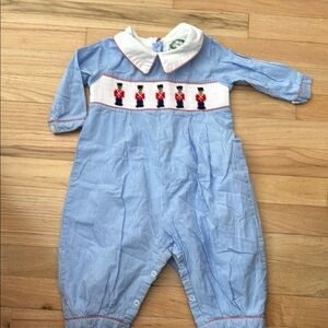 Blue Kids One Piece with Toy Soldier Design